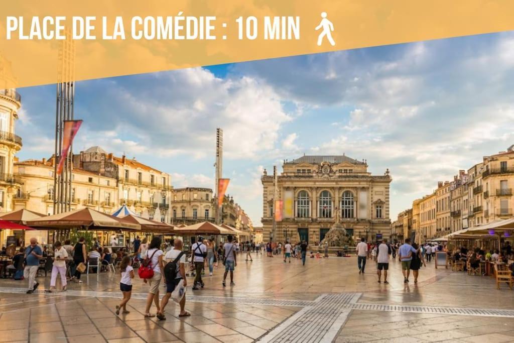 L'Ecucentre Avec Parking Inclu - 600M De La Place De La Comedie - Climatisation Montpellier Exterior photo